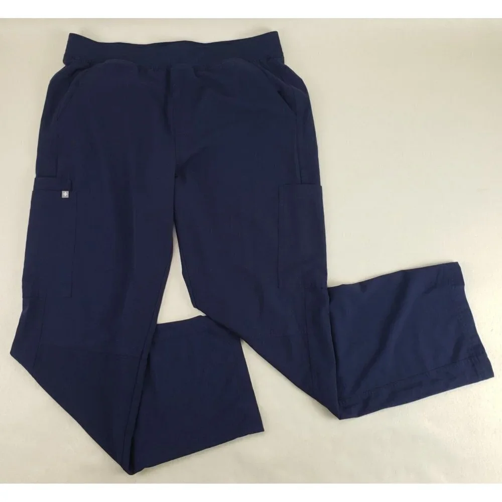 FIGS Axim Cargo Scrub Pant Mens XL Blue Double Pocket T2001 Technical Collection